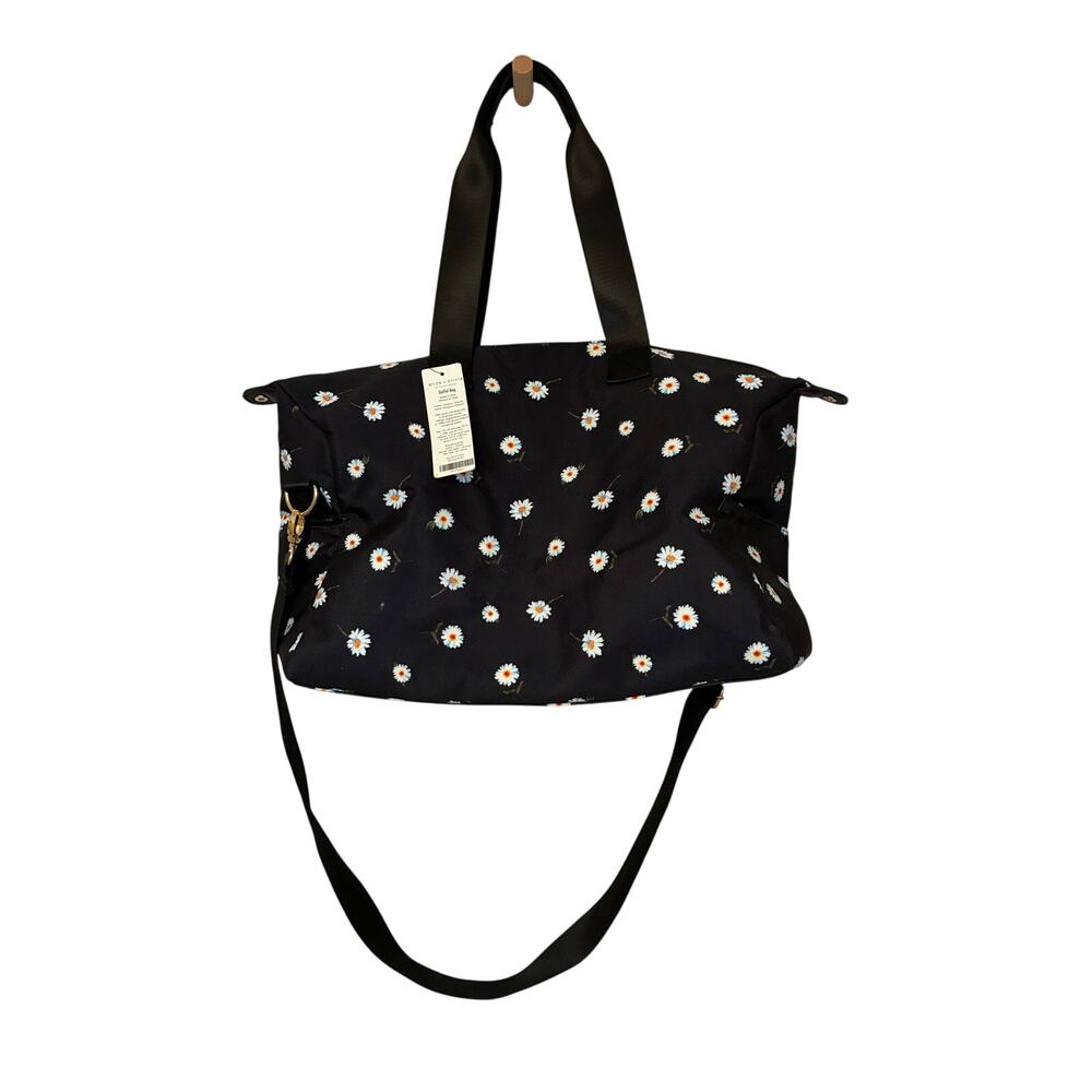 Alice + Olivia Daisy Print Duffel Bag Weekender Bag Traveling Loungewear Novelty - Picture 2 of 8